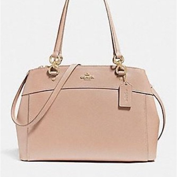 Coach Pink Leather Satchel with Detachable Strap - Picture 1 of 8